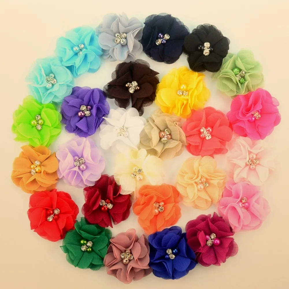 140-pezzi-lotto-27-colori-fiori-in-chiffon-da-197''-con-strass-e-perle-senza-clip-fasce-per-capelli-da-bambina-accessori-per-capelli-fascia-per-capelli