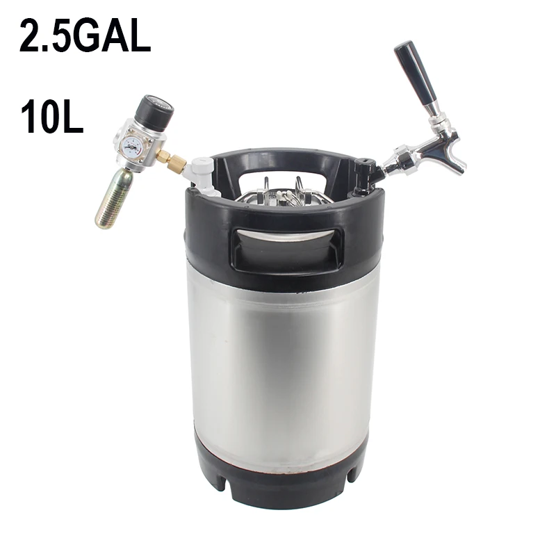 Keg Party Pack 10L(2.5Gallon ) Complete Kegging System Brand New Ball Lock Cornelius (Corny) Keg Portable Taproom Kegarator