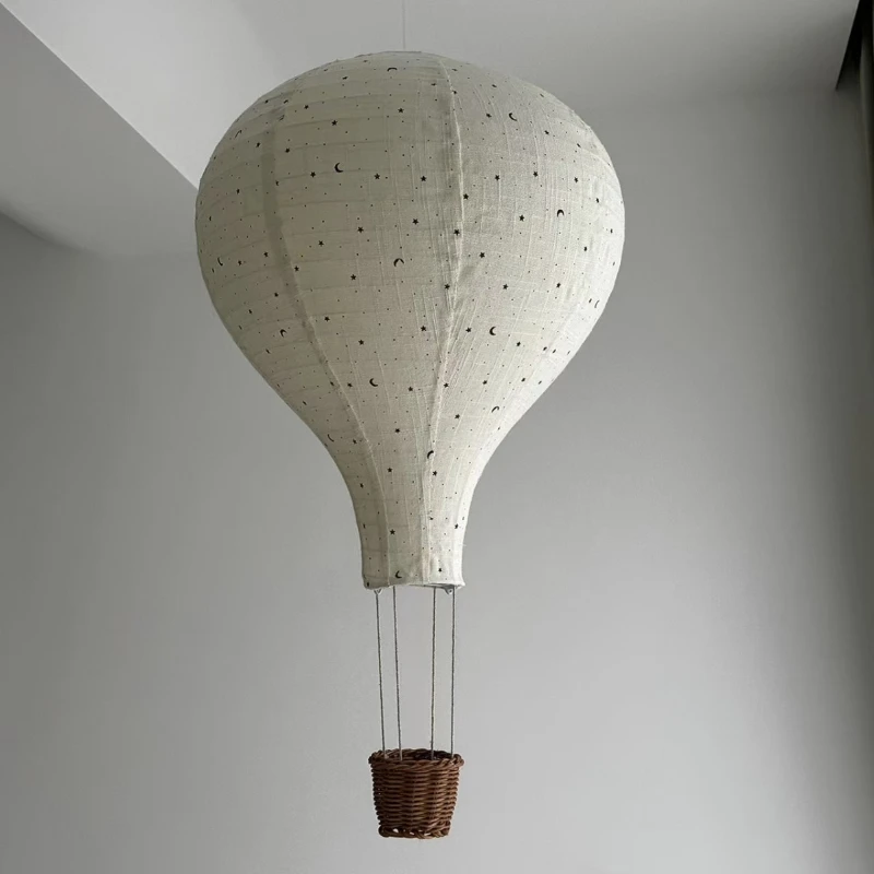 Nordic children's room handmade fabric hot air balloon pendant home decoration balloon lampshade pendant shooting props