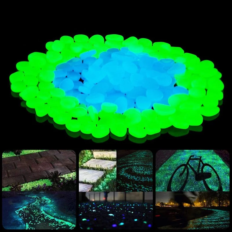 25Pcs Glow In The Dark Tuin Steentjes Glow Stones Rocks Voor Loopbruggen Tuinpad Patio Gazon Tuin yard Decor Lichtgevende Stenen