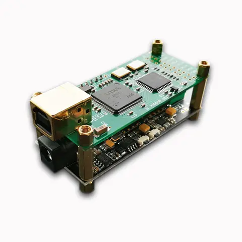 Amanero Interface + ES9038Q2M Audio Decoder Board HiFi Audiophile USB Sound Card DAC Kit Supports DSD
