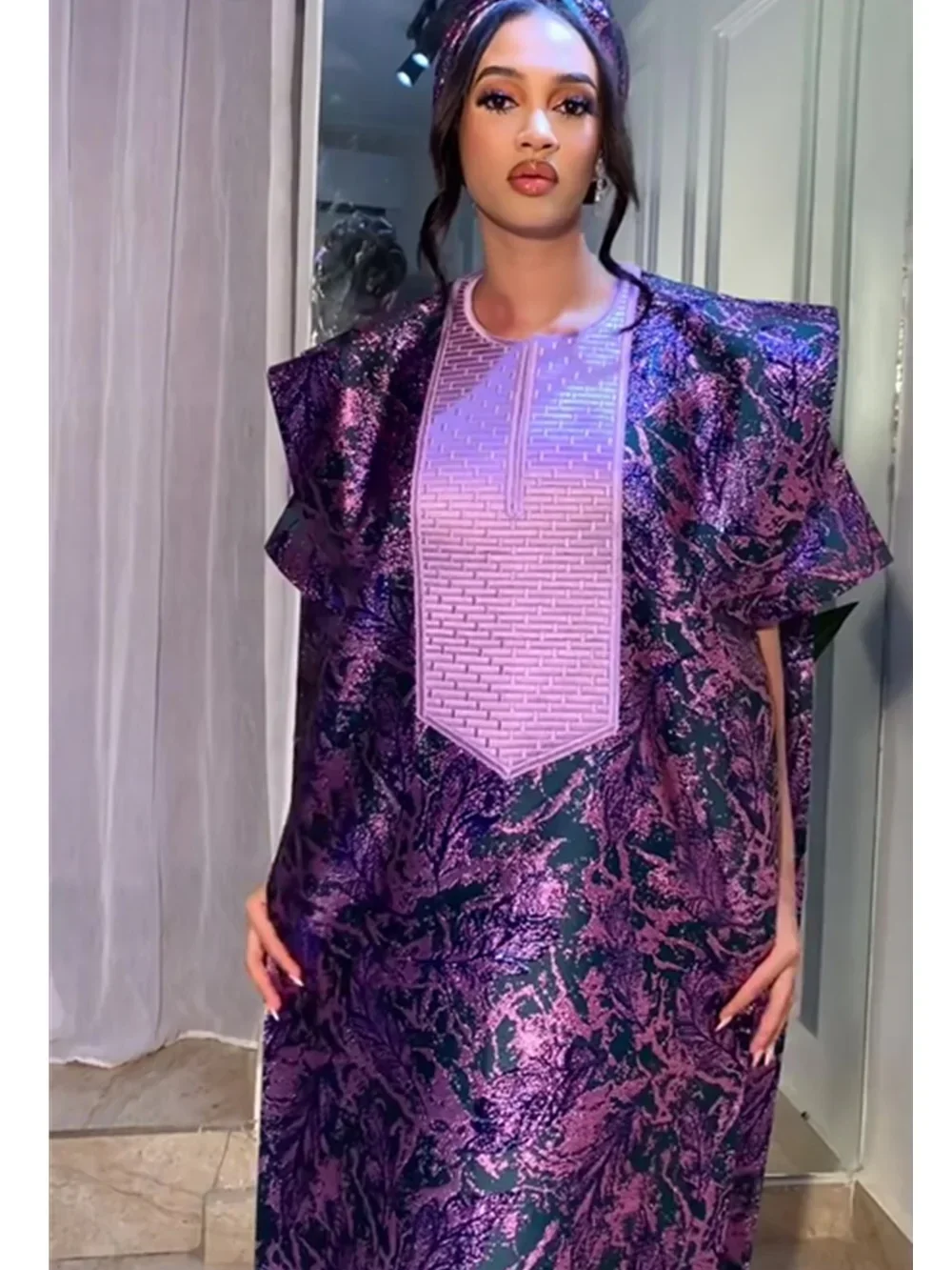 

2025 African Dresses for Women Traditional Africa Clothing Dashiki Ankara Outfits Gown Abayas Robe Muslim Kaftan Maxi Long Dress