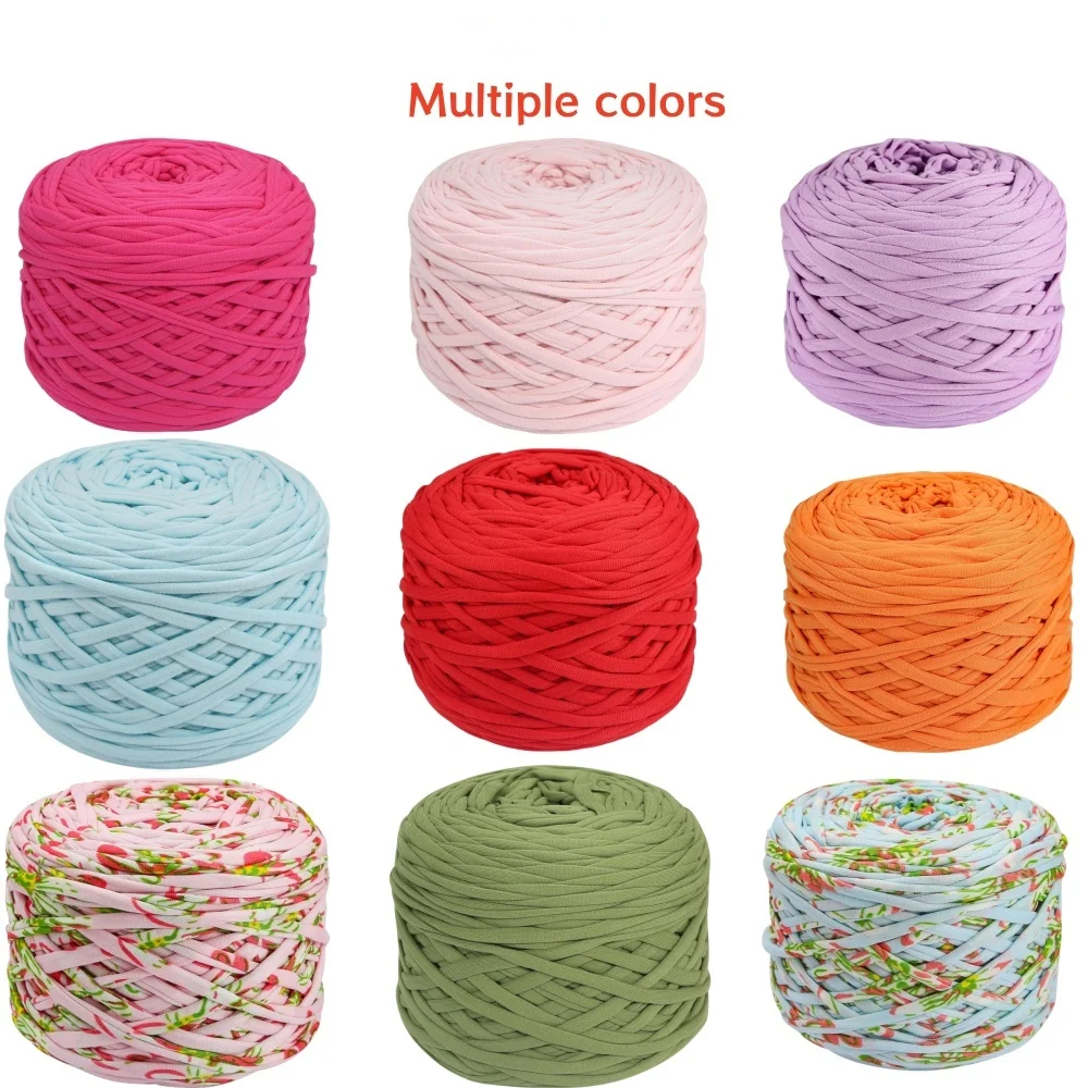 1pc 2cm Wide T-shirt Yarn,Woven Fabric Knitted Yarn 200g Yarn ,For Hand Made DIY Bags, Blankets, Cushions, Dolls