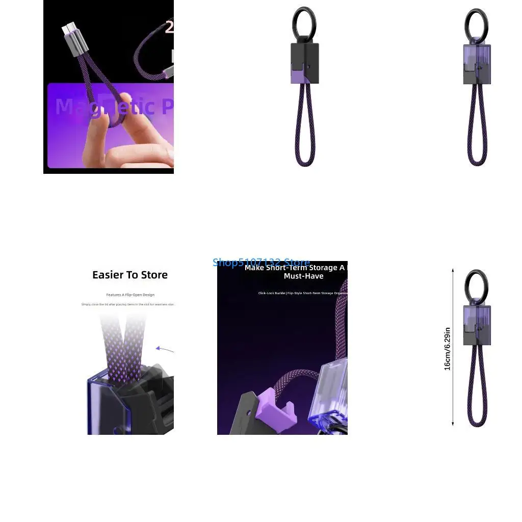 87HD Portable 16cm USB C Charging Cable With Cover Protectors And Universal Compatibility For Electronics