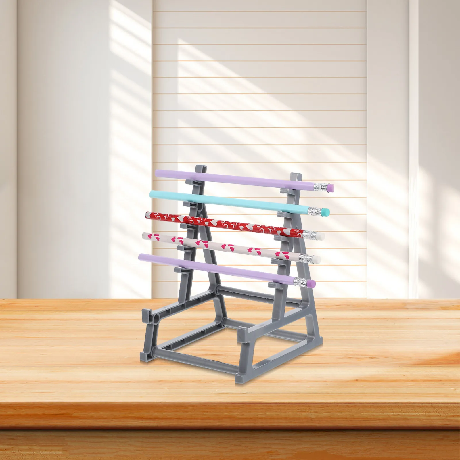 Barbell Pen Holder Organizer For Office Desk Decor Gym Staff Functional Storage Fitness Pens Makeup Brushes Desktop