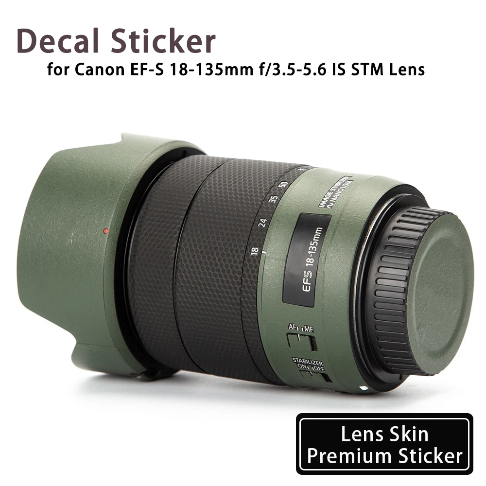 

18135 Decal Sticker for Canon EF-S 18-135mm f/3.5-5.6 IS STM Lens Skin Wrap Cover 18135f3.5-5.6 Protective Film Lens Sticker