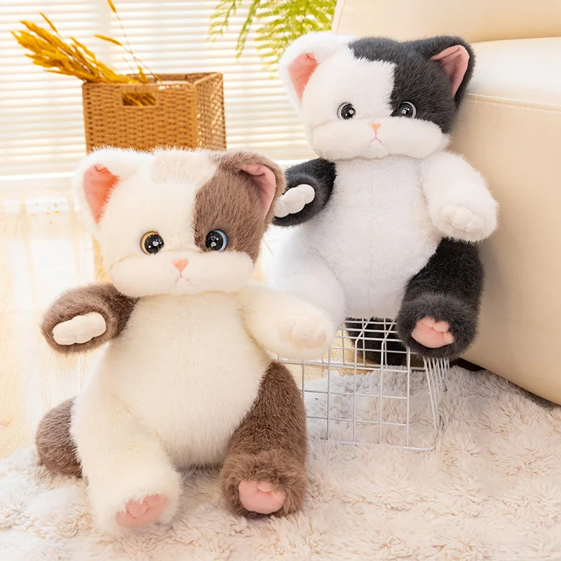 

30cm Cartoon Cat Plush Toy Stuffed Animal Lovely Soft Kitten Appease Doll Birthyday Gift Room Decoration