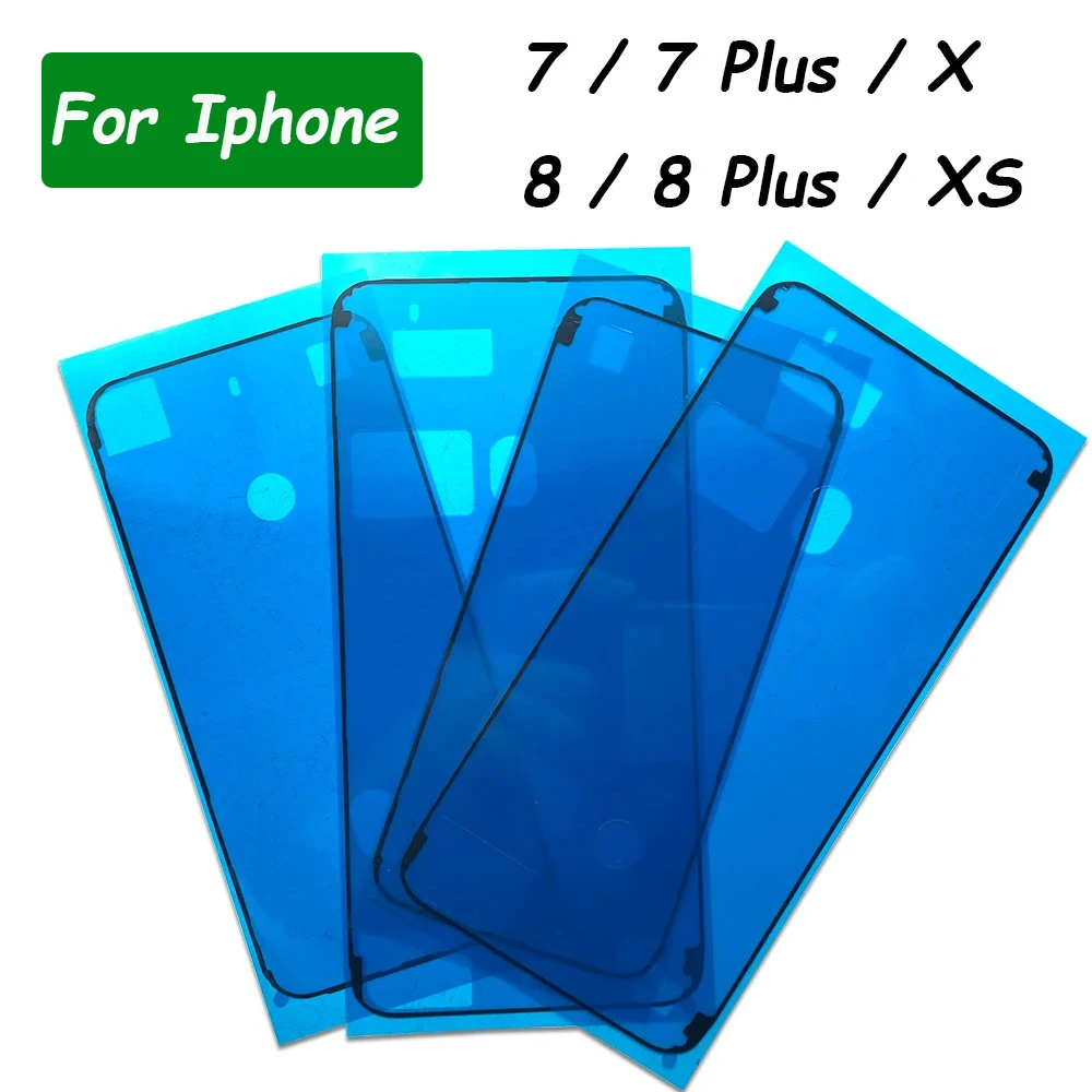 For Iphone 7 8 Plus XS MAX X XR LCD Touch Screen Display Frame Waterproof Pre-Cut Adhesive Glue Tape Sticker Replacement Parts