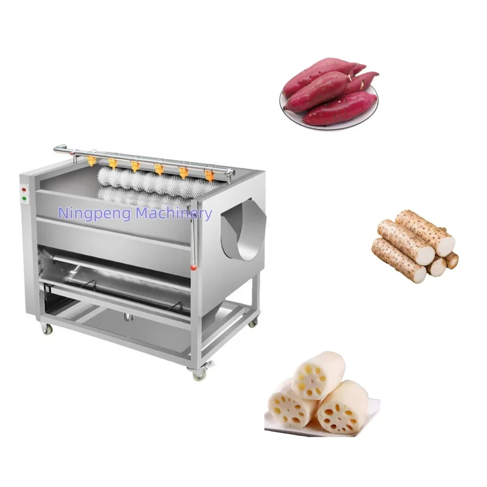 

yam root ginger carrot washing machine washer root vegetable washing machine 100kg lotus root peeling and washing machine