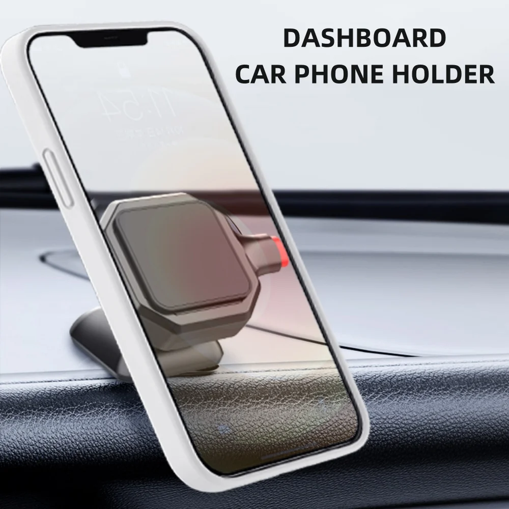 

Car Phone Mount Holder Quick Install Adhesive Dashboard Stand No Magnets Support for Wall Kitchen Desktop All Phones