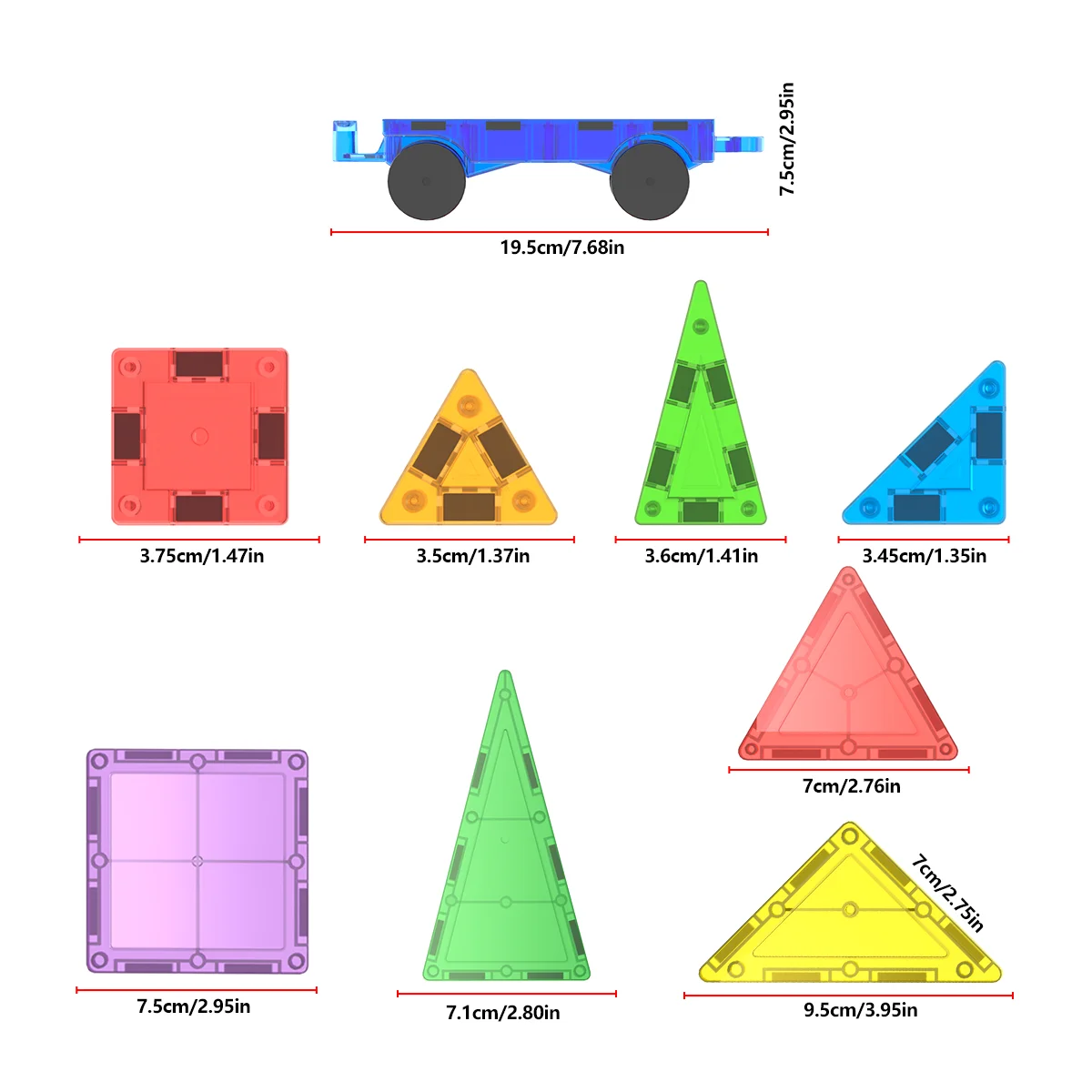 Mini magnetyczne klocki konstrukcyjne z metalowym pudełkiem, przenośne magnetyczne klocki konstrukcyjne, odpowiednie na prezenty świąteczne i urodzinowe