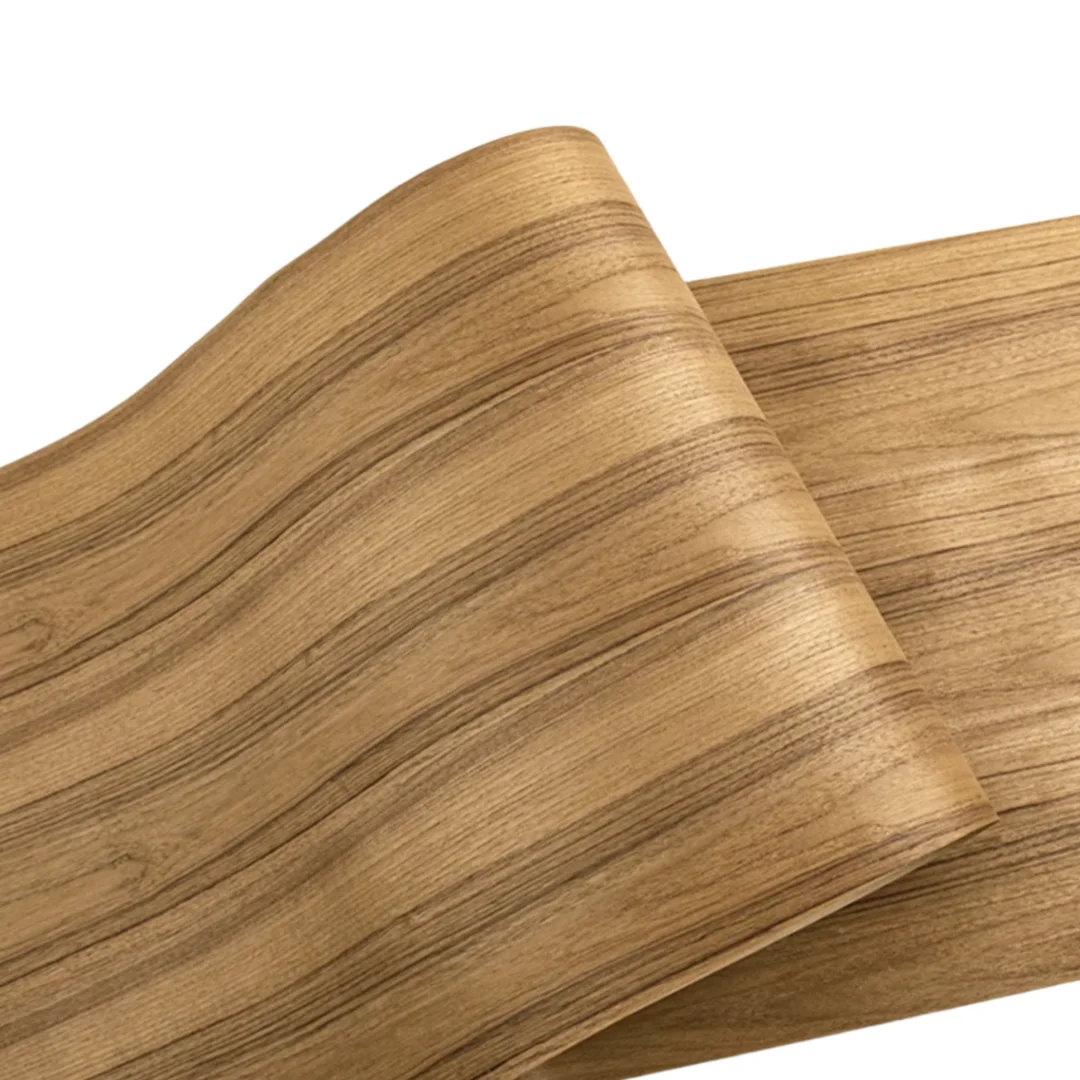 L:2.5meters Width:580mm T:0.25mm New Natural Thai Teak Veneer Home Floor Speaker Decoration Furniture Renovation