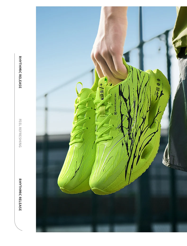 Herren-Sneaker mit Carbonplatte, Laufschuhe, leichte, atmungsaktive, stoßdämpfende Tennis-, Sport- und Marathon-Schuhe für das Training – Detail 21