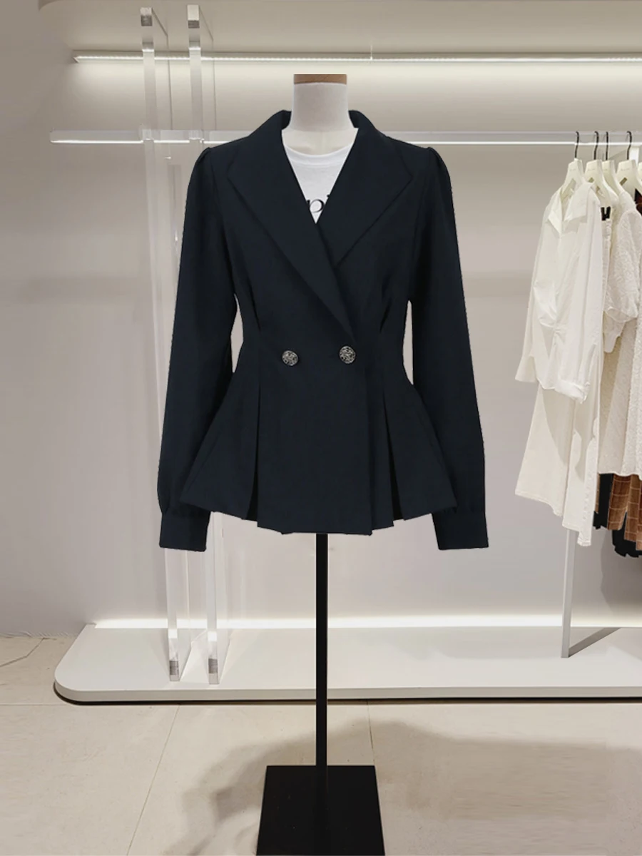 

Faionable Tailored Women's Jaet Autumn New Sle Slimming Waist Design Casual Sle Commute Friendly Long Sve Suit