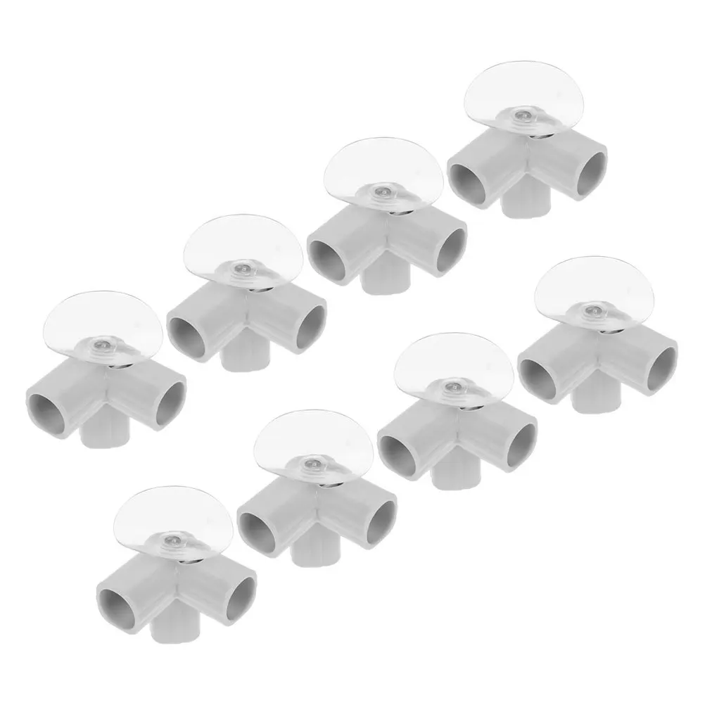 8 pezzi connettori per tubi raccordi a gomito a T in plastica di ricambio 0,866 pollici accessori di sicurezza per interni attrezzatura per box