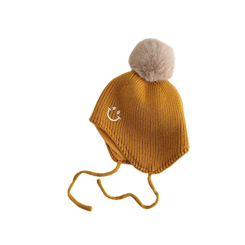 Baby Boy Hat Cute Pompom Baby Cap Beanie Autumn Winter Warm Knitted Children Girls Hats Cute Cartoon Kids Caps Bonnet