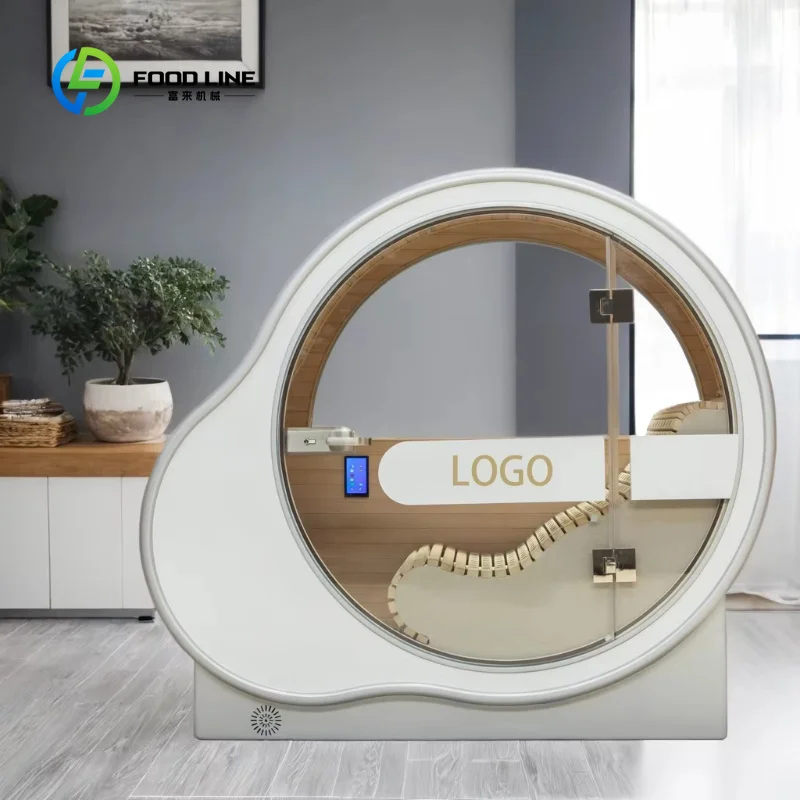 Customized Far Infrared Oxygen Sauna Room Solid Hemlock Wood with Oxygen Concentrator for Home Spa Wellness Relaxation