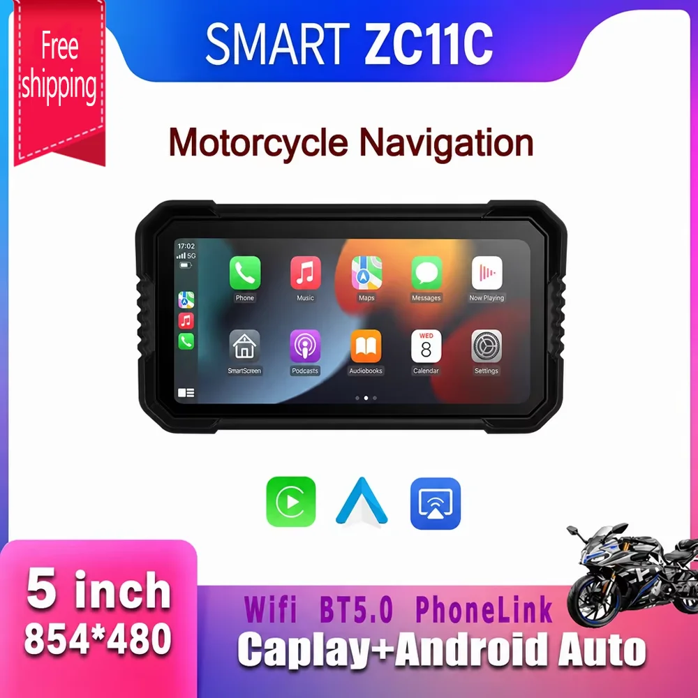 SMART Motorcycle-specific 2K front and rear dual recording camera with WiFi connectivity GPS navigation and waterproof features