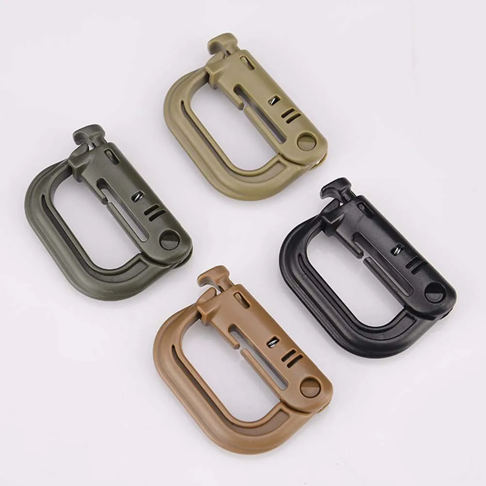 

7pcs Key Chain Carabiner Backpack Hook Nylon Ribbon Hanging Buckle Mountain Climbing Hooks Belt Outdoor