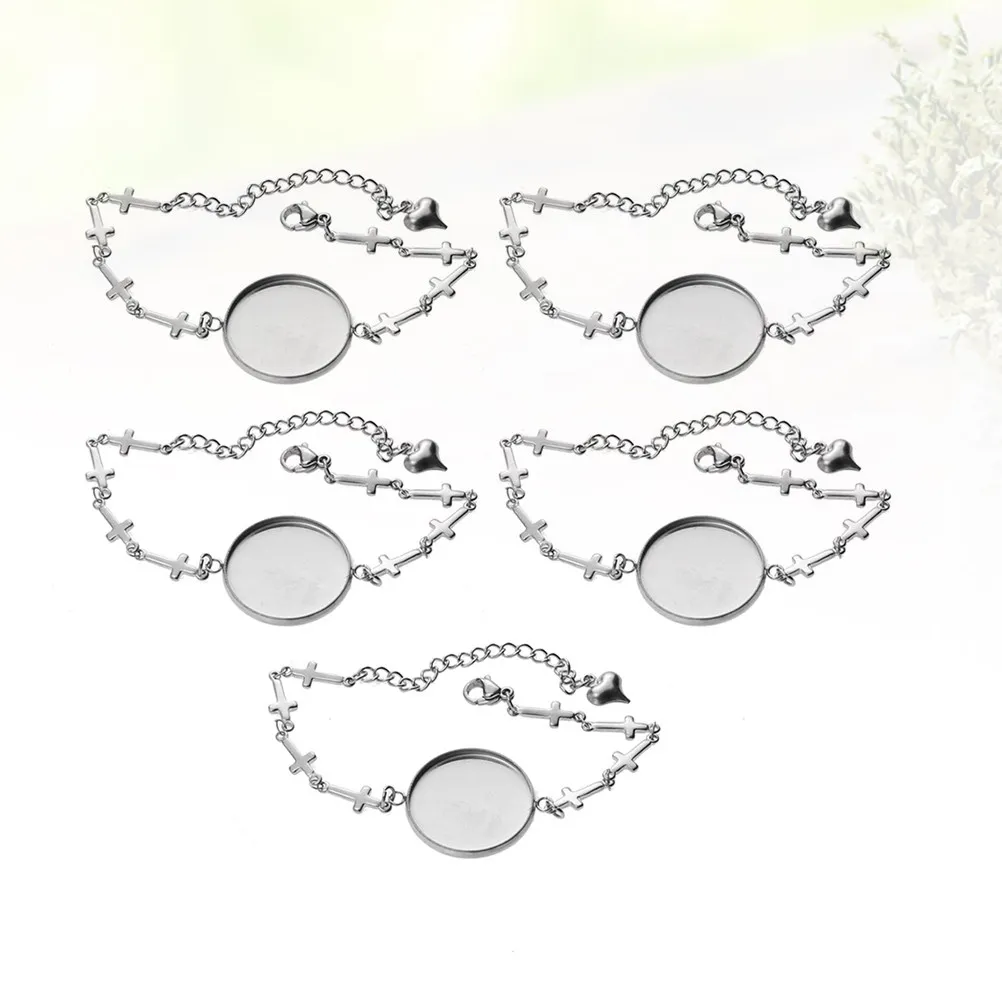 

Набор из 5 браслетов с камнями-талисманами, креативный дизайн с металлическим основанием, модный металлический браслет для подарка, для любителей DIY-украшений, коллекция