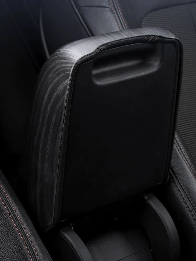 For Audi Q5 2021 2022 2023 2024 2025 2019 2020 Armrest Case Central Rest Box Carbon Fiber Sheath Shell Gear Cover Accessories