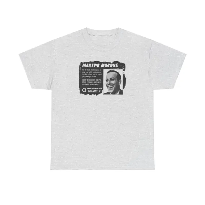 Retro Throwback Television T Shirt Marty's Morgue NWT S 5XL