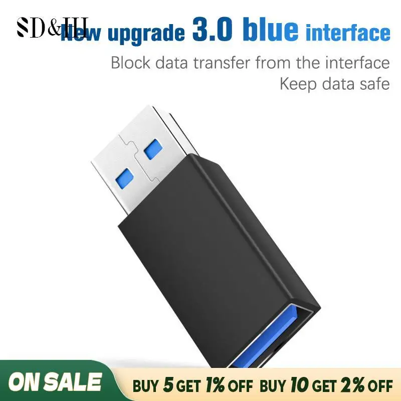 3.0USB Data Blocker Supports Charging Up To 5V/2.4A  Data USB Blocking Data Transmission Multifunctional Conversion Head