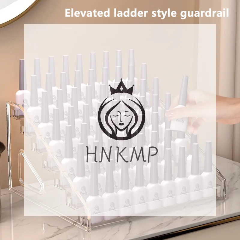 Acrylic Tabletop Display Rack Transparent Multi-layer Nail Polish Display Stand Lipstick Storage Box Nail Salon Cosmetic