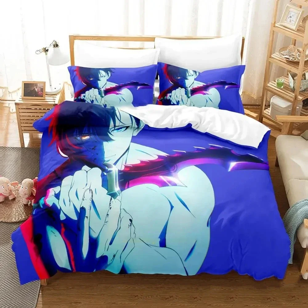 3D Printed Anime Solo Leveling Comforter Bedding Sets Comfortable Bedspreads Comforter Duvet Gift King Queen For Home Textiles