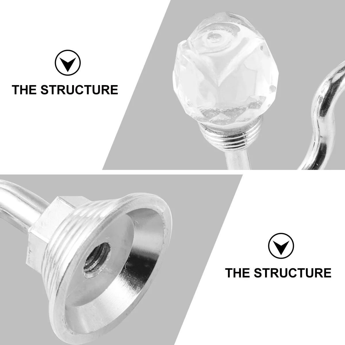 

1Pair Retro Curtain Tiebacks Hooks Multifunctional Home Decoration Storage Tool for Window Curtains Silver Curtain Wall Hooks