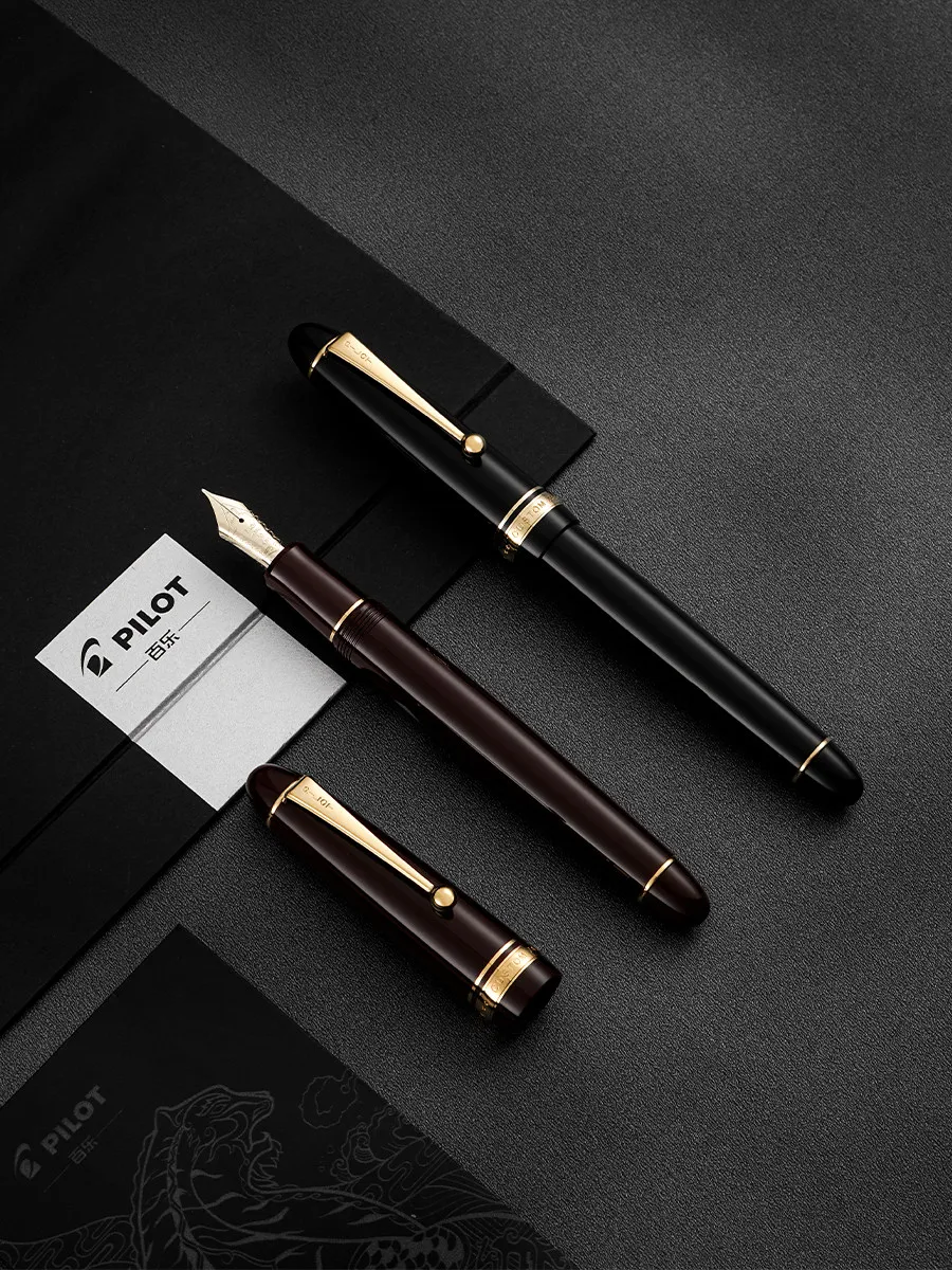 Pilot 742 Custom 14K Gold Nib Fountain Pen - Large Calligraphy Pen