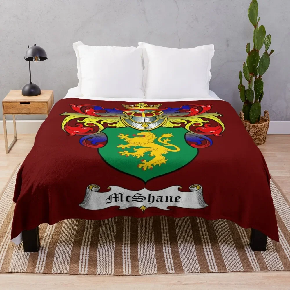 McSHANE FAMILY CREST Throw Blanket Bed linens Soft Big valentine gift ideas Blankets