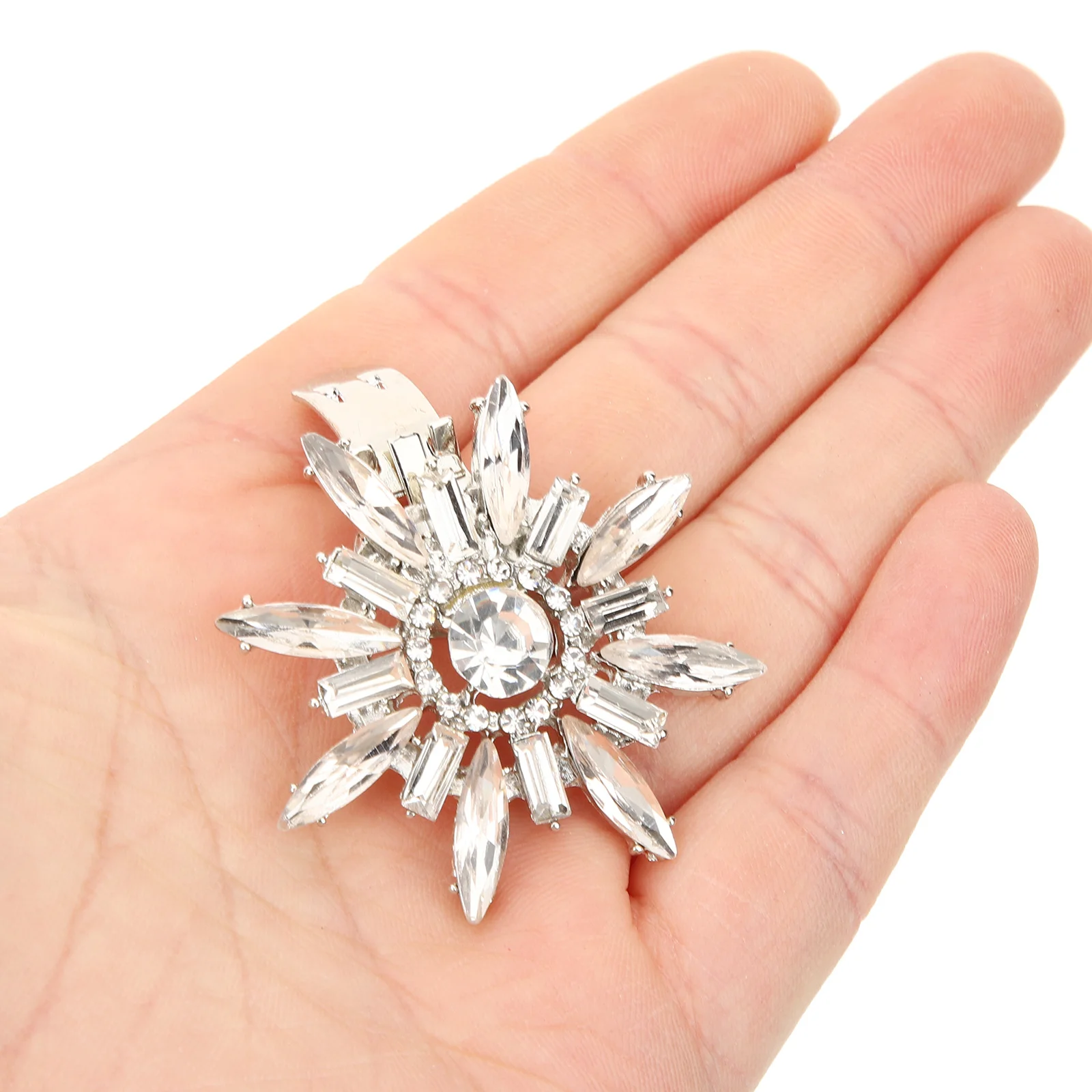 

1Pair Rhinestones Shoe Clips Lightweight Removable Clip for Wedding Gatherings Shoe Jewelry Buckle Decorative Accessory