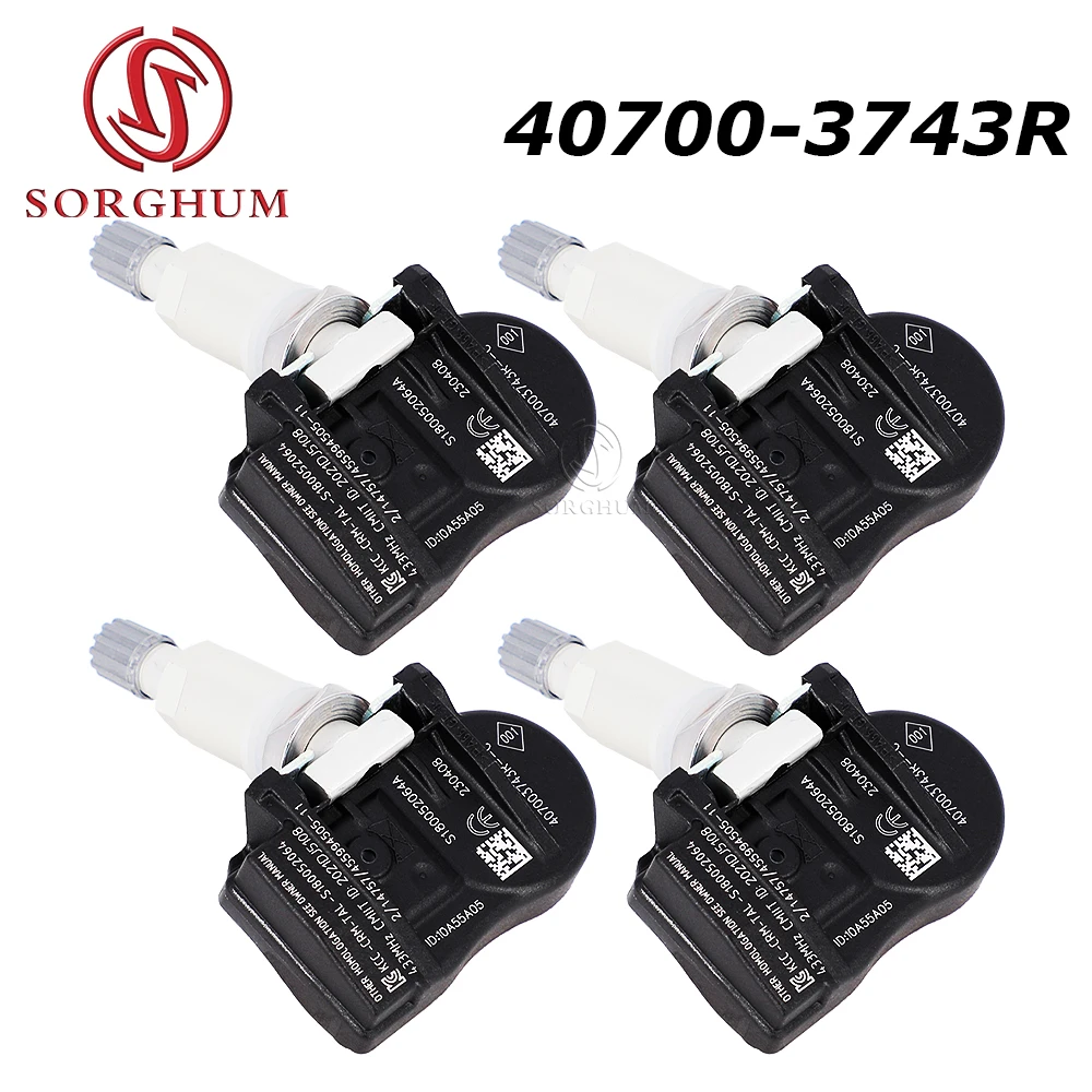 

407003743R 407000435R Tire Pressure Monitor TPMS Sensor For Renault Fluence Laguna Latitude Megane Scenic Zoe 433MHZ S180052064A