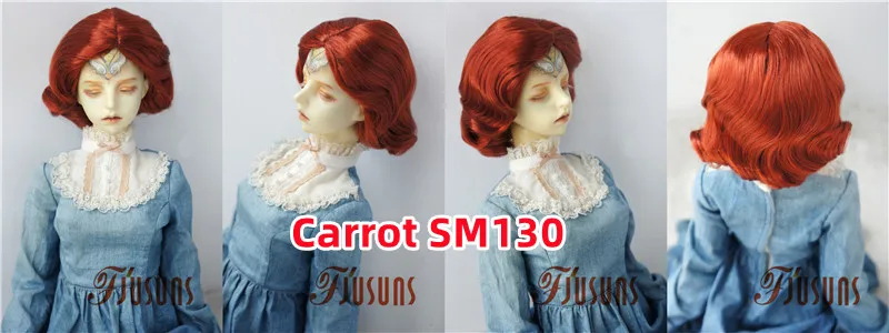 JD338 4-5' 5-6' 6-7' 7-8' 8-9' 9-10' Retro Monroe Wave Synthetic Mohair Doll Wigs 1/8 1/6 1/4 1/3 MSD SD DOD Blythes BJD Hair