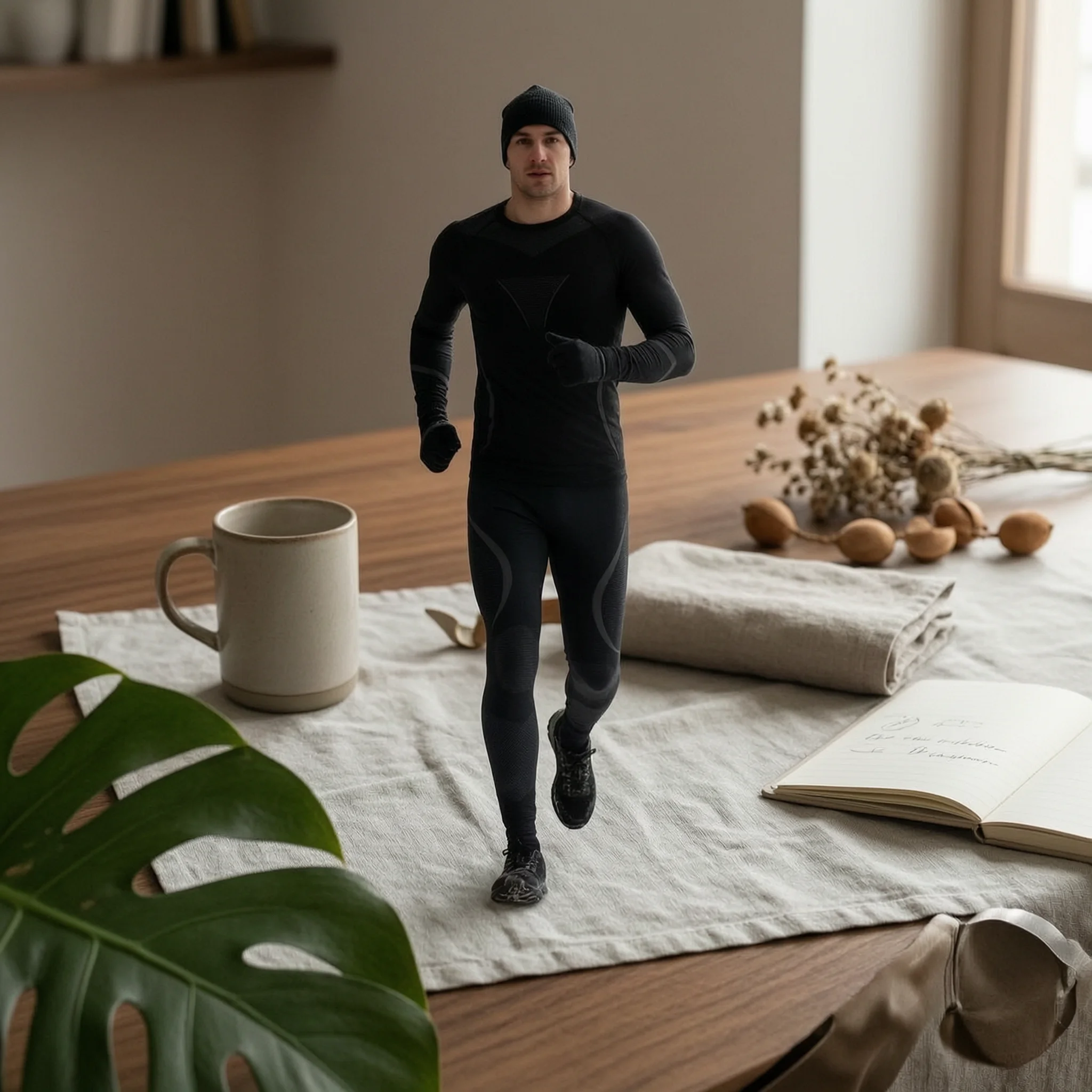 

Ski Base Layer Set Moisture Wicking Thermal Base Layer Set Seamless Compression Underwear Breathable Sportswear
