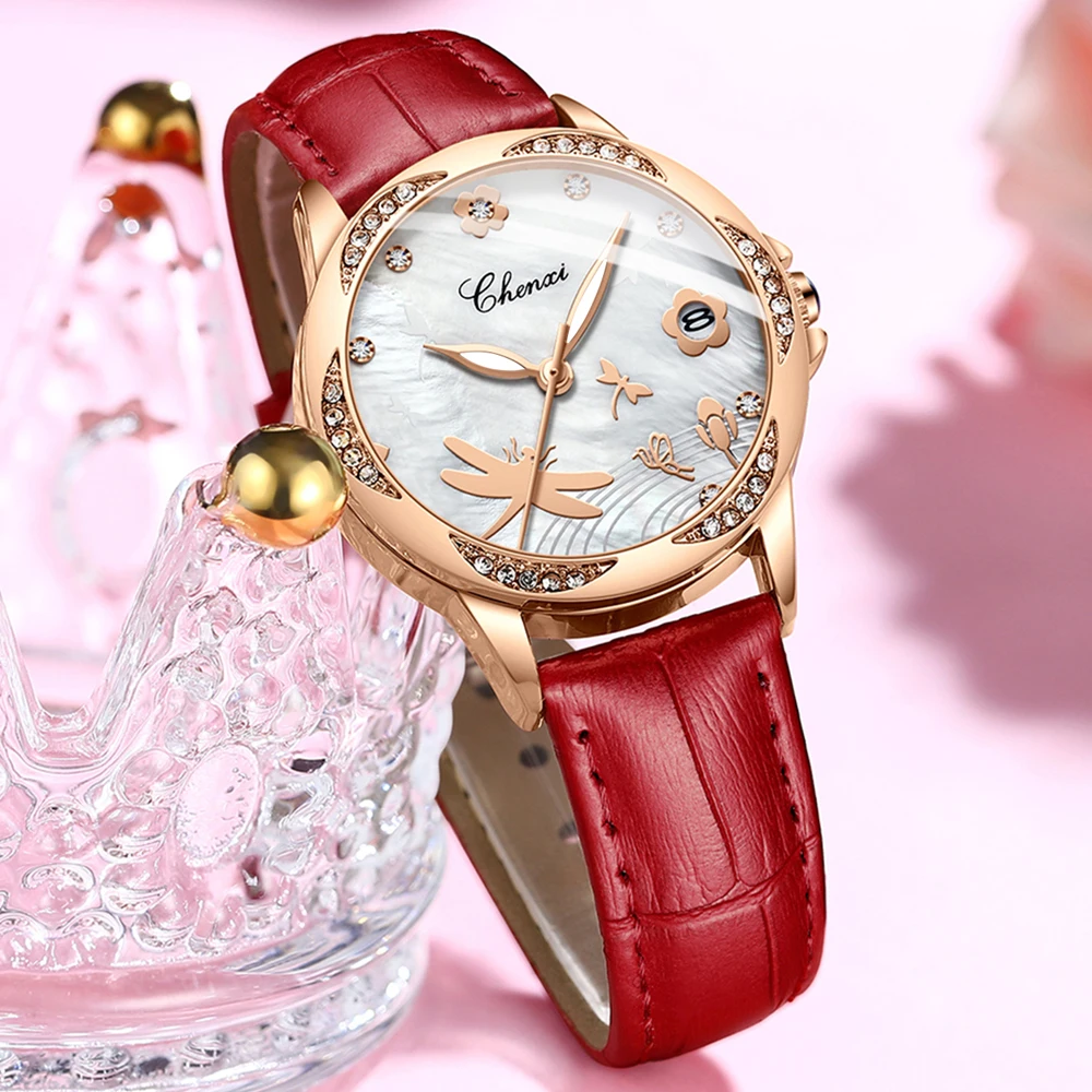 CHENXI Top Brand Luxury Ladies Watch Waterproof Dress Quartz Stainless Steel Wrist Watches Women Simple Casual Clock Reloj Mujer