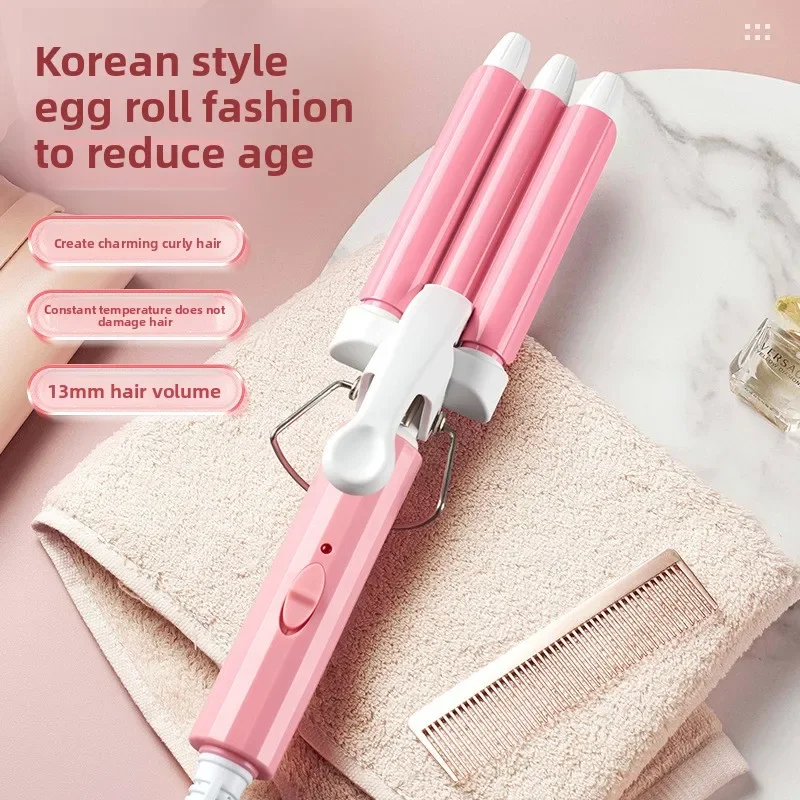 Best Seller Egg Roll Head Curling Iron 13MM Water Ripple Portable Egg Roll Rod Large Roll Negative Ion Electric Splint