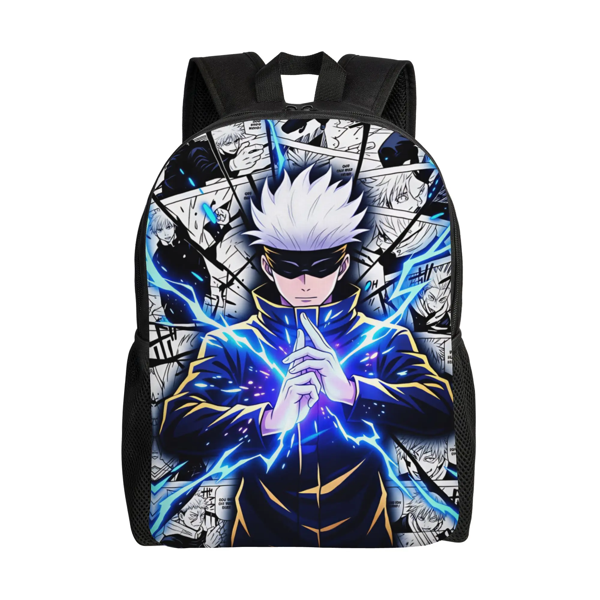 Satoru Gojo Comic Animation Backpack  Travel Backpacks Women Stylish School Bags Colorful Print Rucksack
