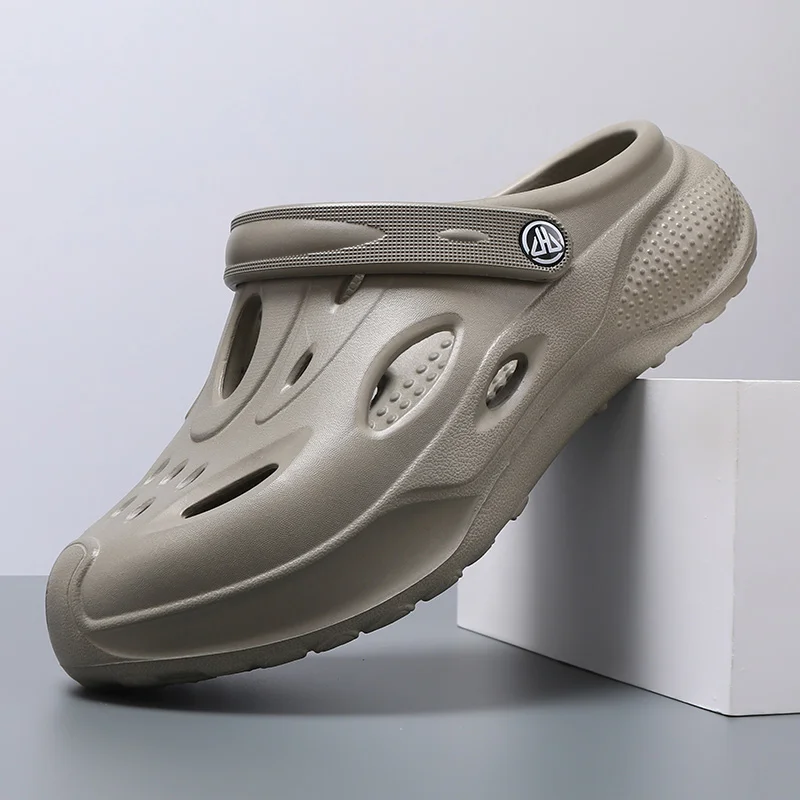 

Sale Clogs Dad Sole Closed Toe Slippers Trendy Hollow Out Non Slip Thick Sole Casual Summer Outdoor Beach Fashion Sandal Slides