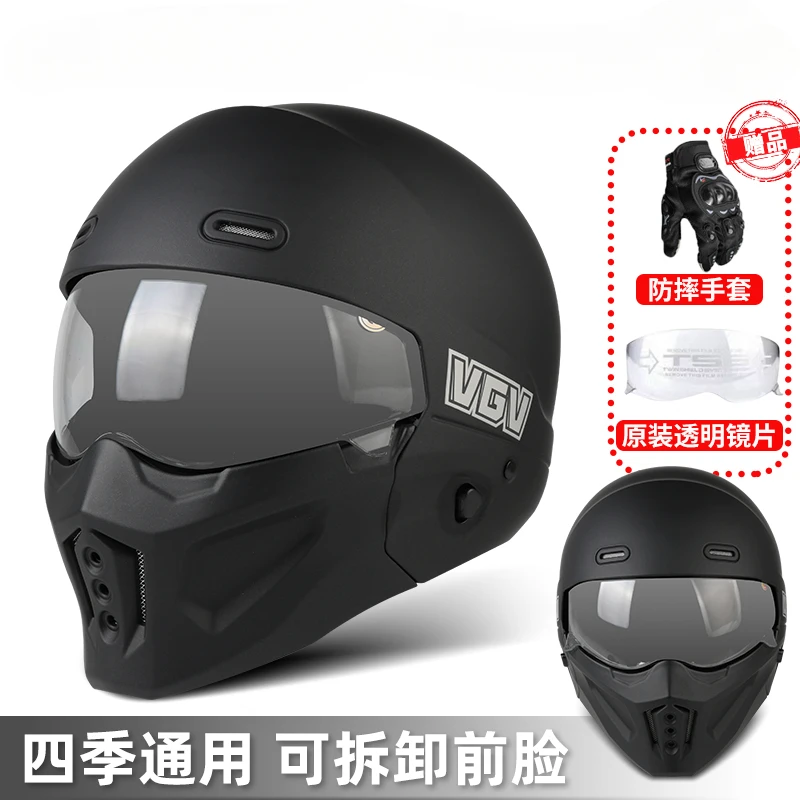 

Certified Motorcycle Scorpion Helmet Electric Scooter Summer Vintage Full Helmet Four Season Cruise Combination 3C GB ECE DOT