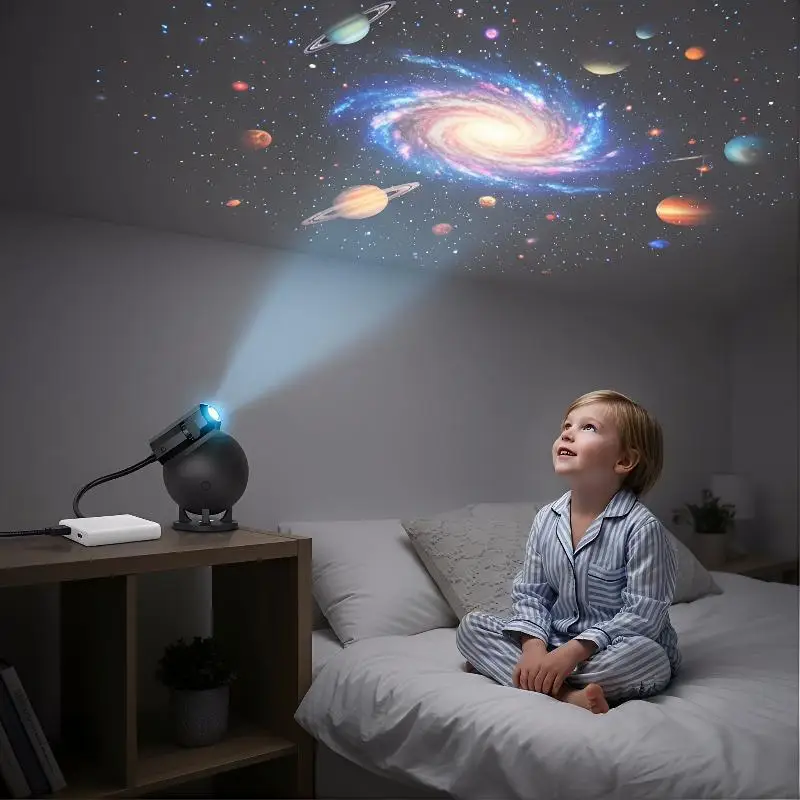 

Room Light USB Starry Sky Projector Decorative LED Lamp for Living Room Bedtime Story Night and Event Photo Backdrop