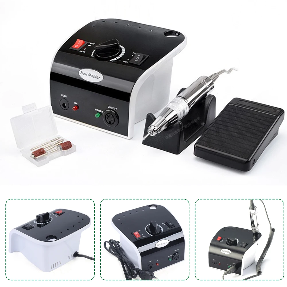 Manicure Set 35 W Pedicure Nail File 35000rpm Electric Nail Sander for Nail Studio Home, Festival and Salon