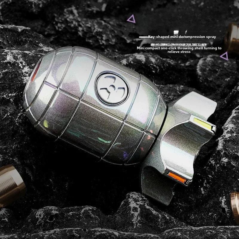 ワンボタンイジェクトシェルスピナー子供そわそわストレスリリーフガジェットハンドスピナー男の子のためのユニークなギフト射撃おもちゃ