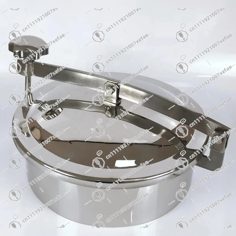 

Dairy Stainless Steel Ss304 Ss316l Can Round No Pressure Humanitarian Door Milk Sanitary Round Manhole Cover