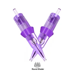 Sterilized Tattoo Needles 10PCS/Box Disposable Safety Tattoo Cartridges Needles Round Shader Standard Size 3RS 5RS 7RS 9RS 11RS