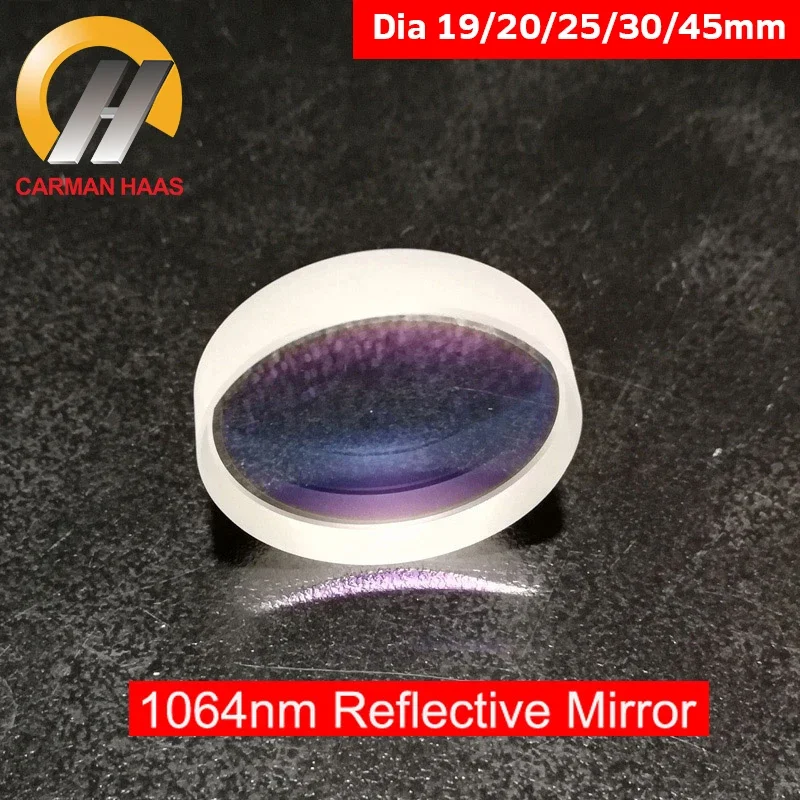 

Carmanhaas Fiber YAG 1064nm Reflection Mirror Reflective Laser Lens Dia 20/25/30/45mm Lenses Optometry Equipment Collimator