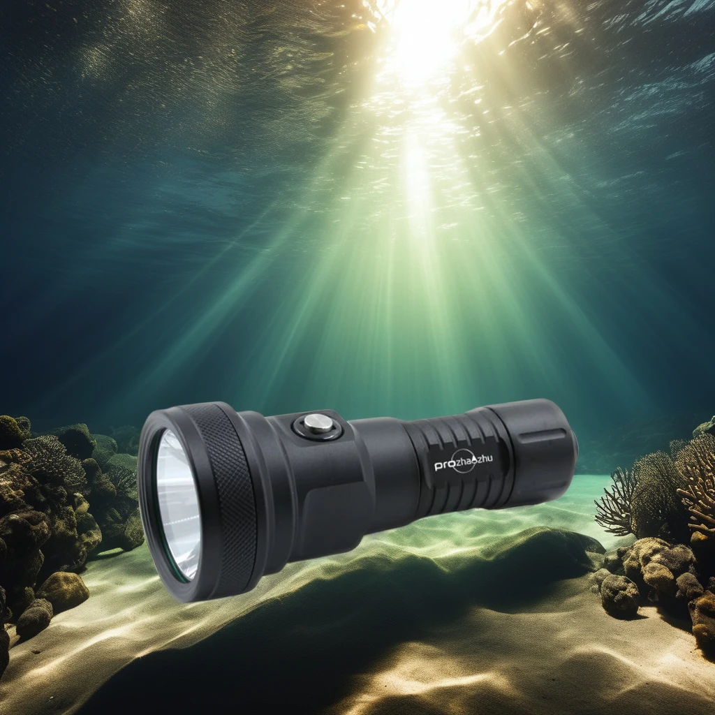 Aluminum SST40 2500 Lumen Diving Light IP68 Waterproof 100M Underwater Scuba Torch Lamp