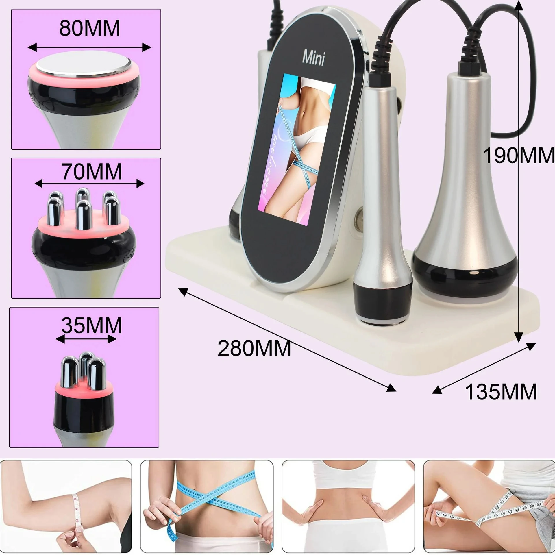 40K Ultrasone Cavitatie Machine Radiofrequentie korporaal Facial Lifting Lichaam Afslanken Schoonheid huid Massage Gewichtsverlies Machine