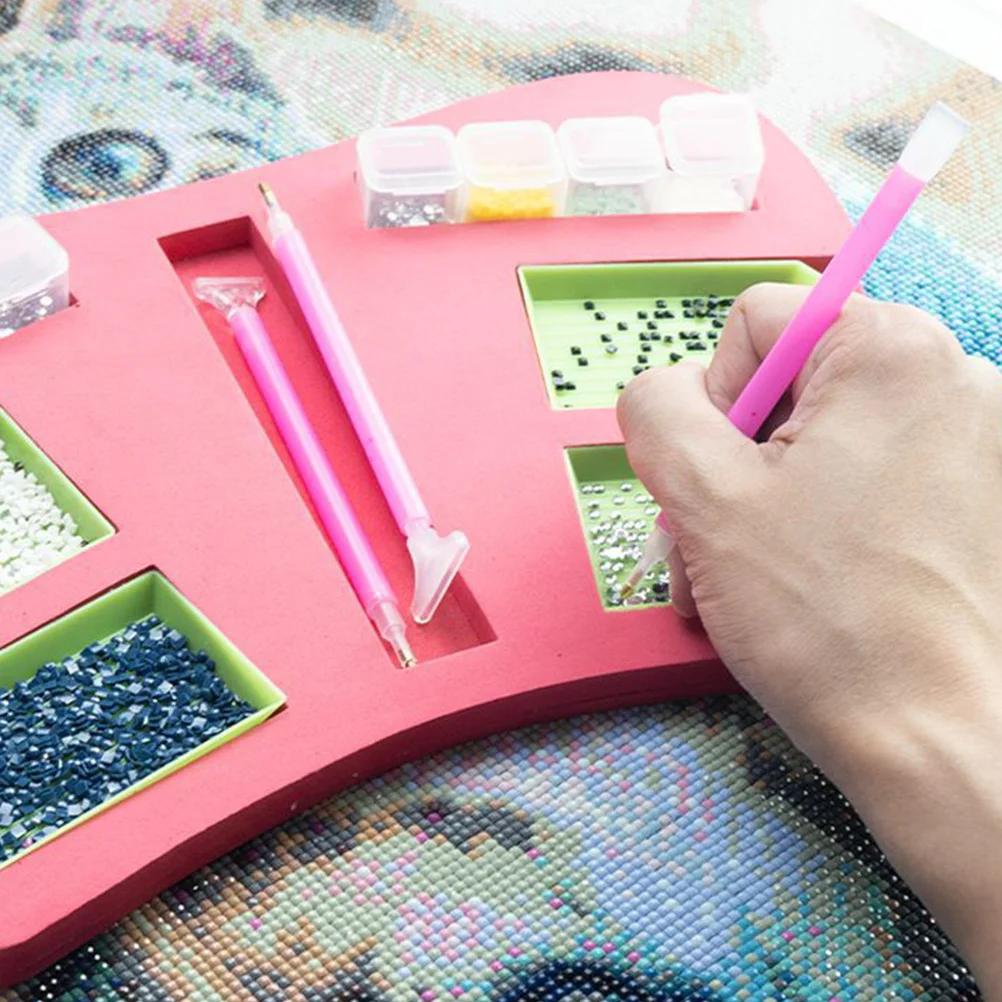 

10pcs Drill Tray Diamond ganizer Painting Holder Tool Embroidery DIY Accessories Storage Resin Art Supplies Container